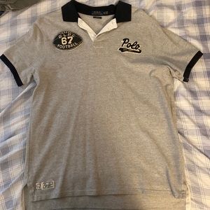 Black and Gray polo